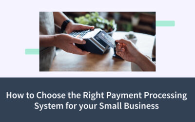 How to Choose the Right Payment Processing System for your Small Business